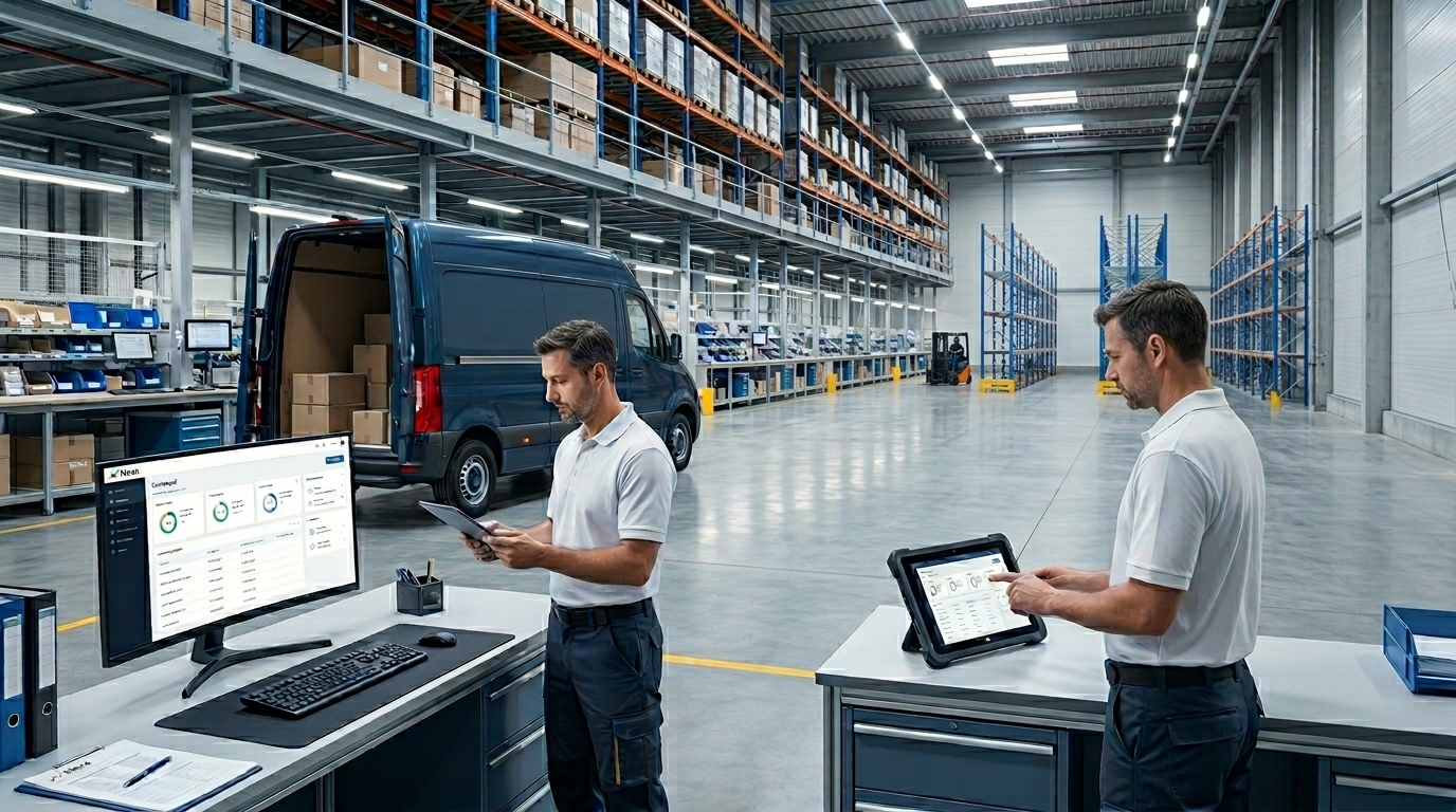 Operación de empresa con tablero, stock y gestión comercial integrados