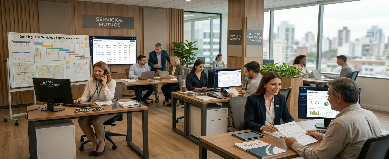 Servicios y cobranza integrados dentro de la gestión mutual